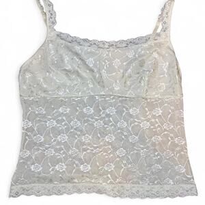 Vintage Vassarette Ivy Floral Slip Top Size L